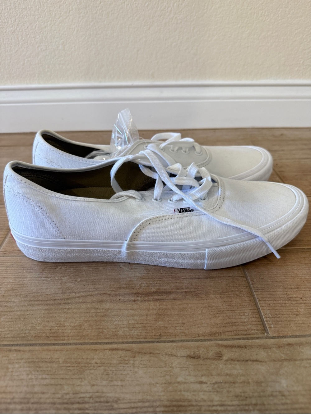 Vans White Low-Top Canvas Sneakers